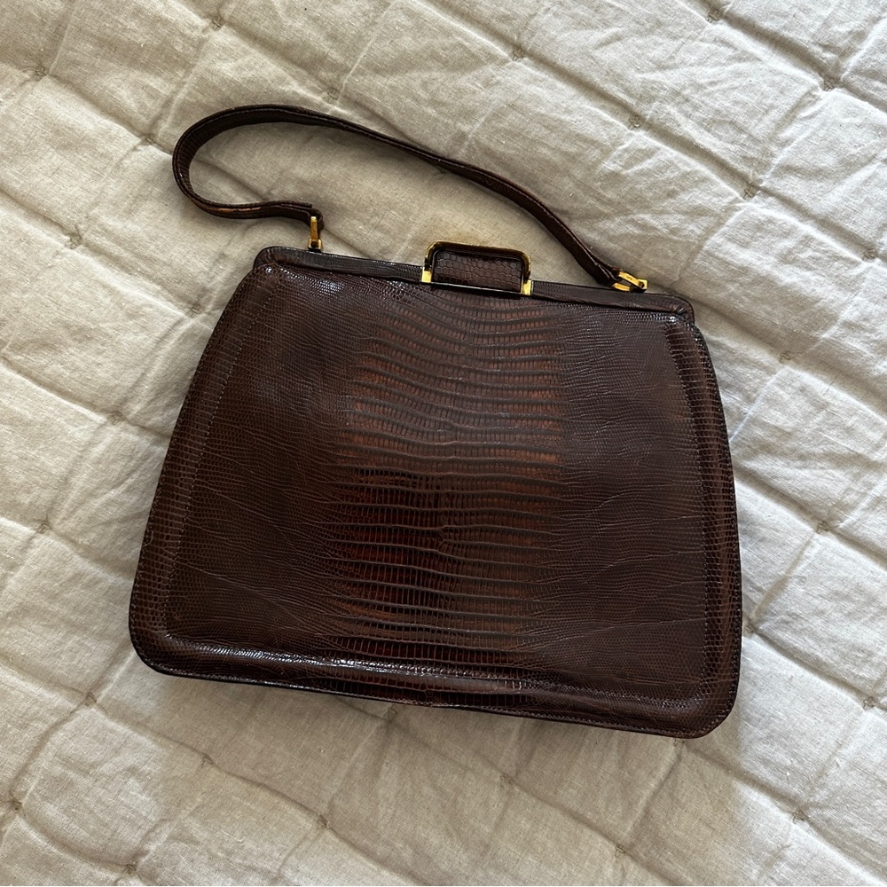 Vintage Escort Brown Leather Handbag